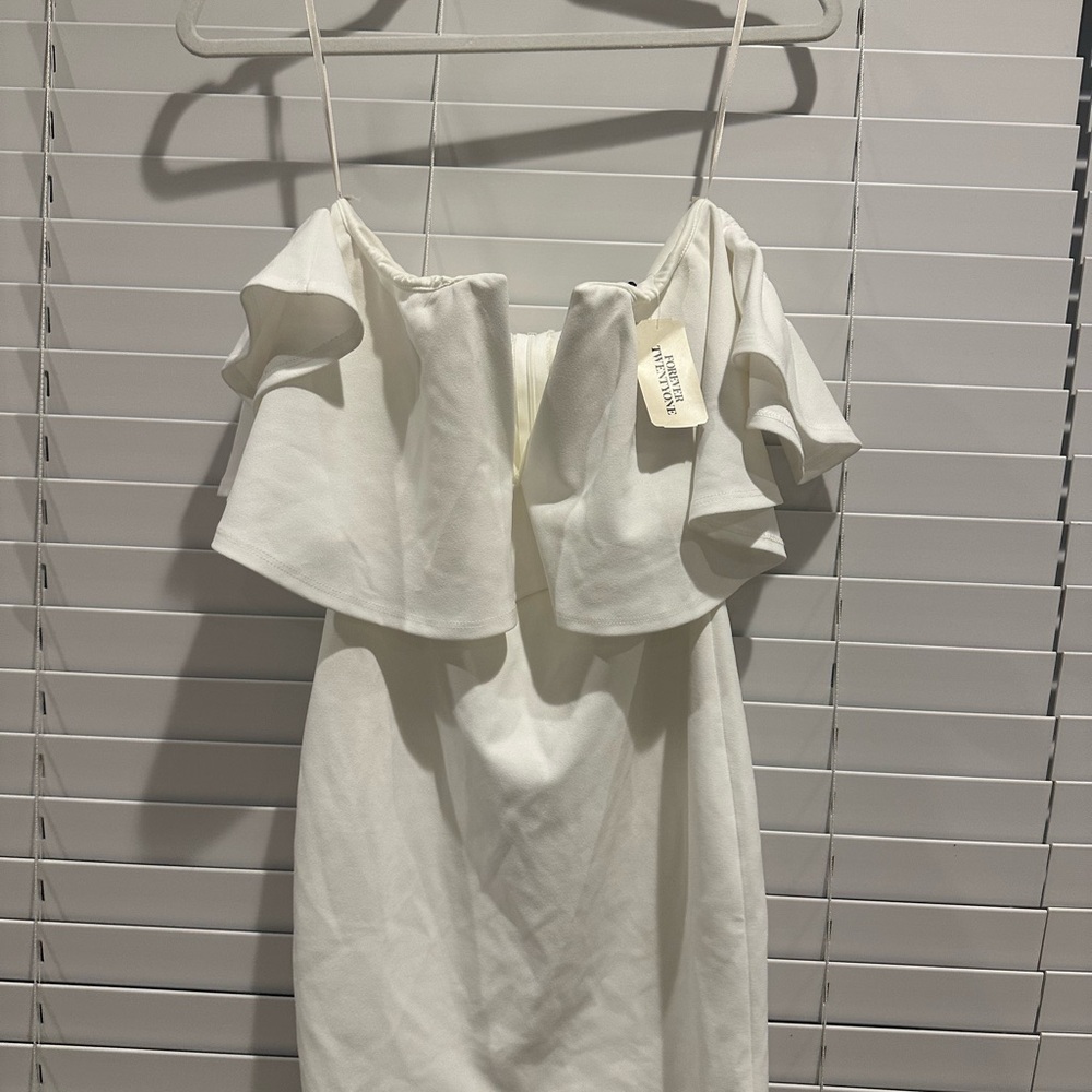 Elegant White Off-Shoulder Dress